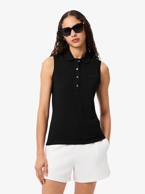 Women's Slim Fit Sleeveless Stretch Polo
